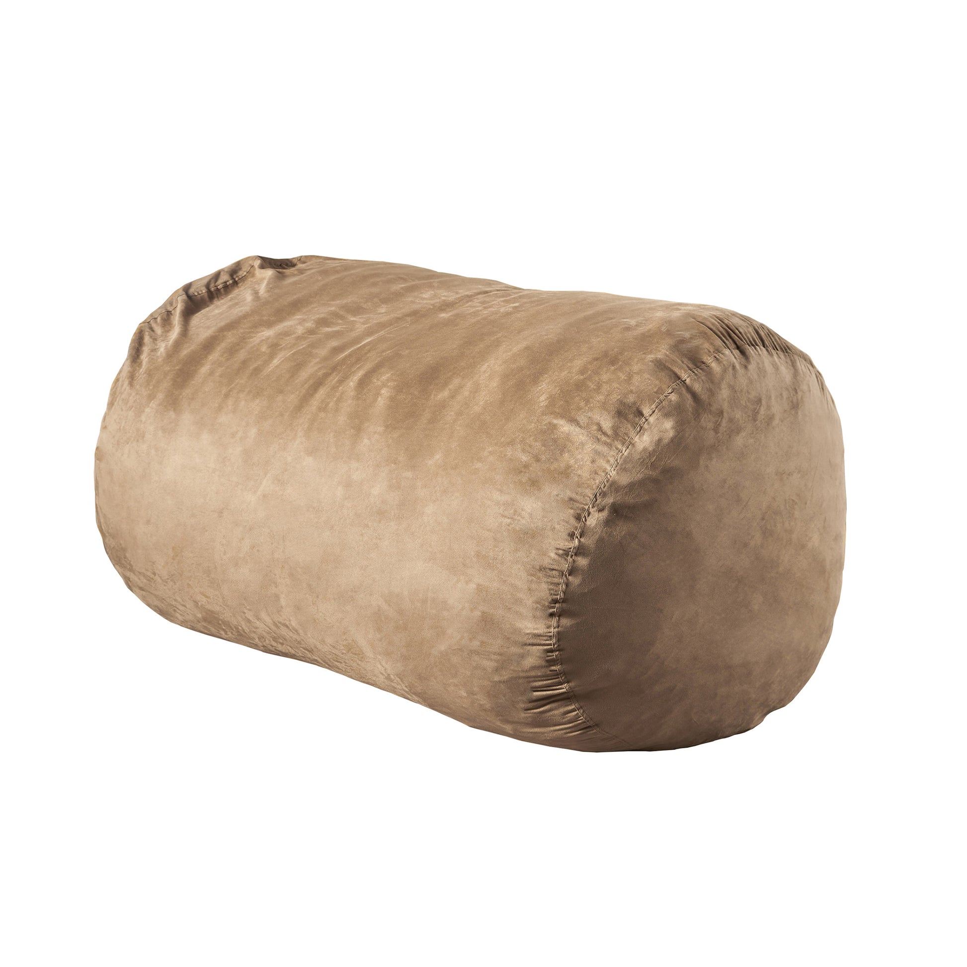 Marlin 6.5 Foot Suede Cylindrical Bean Bag, Tuscany Tuscany Microfiber