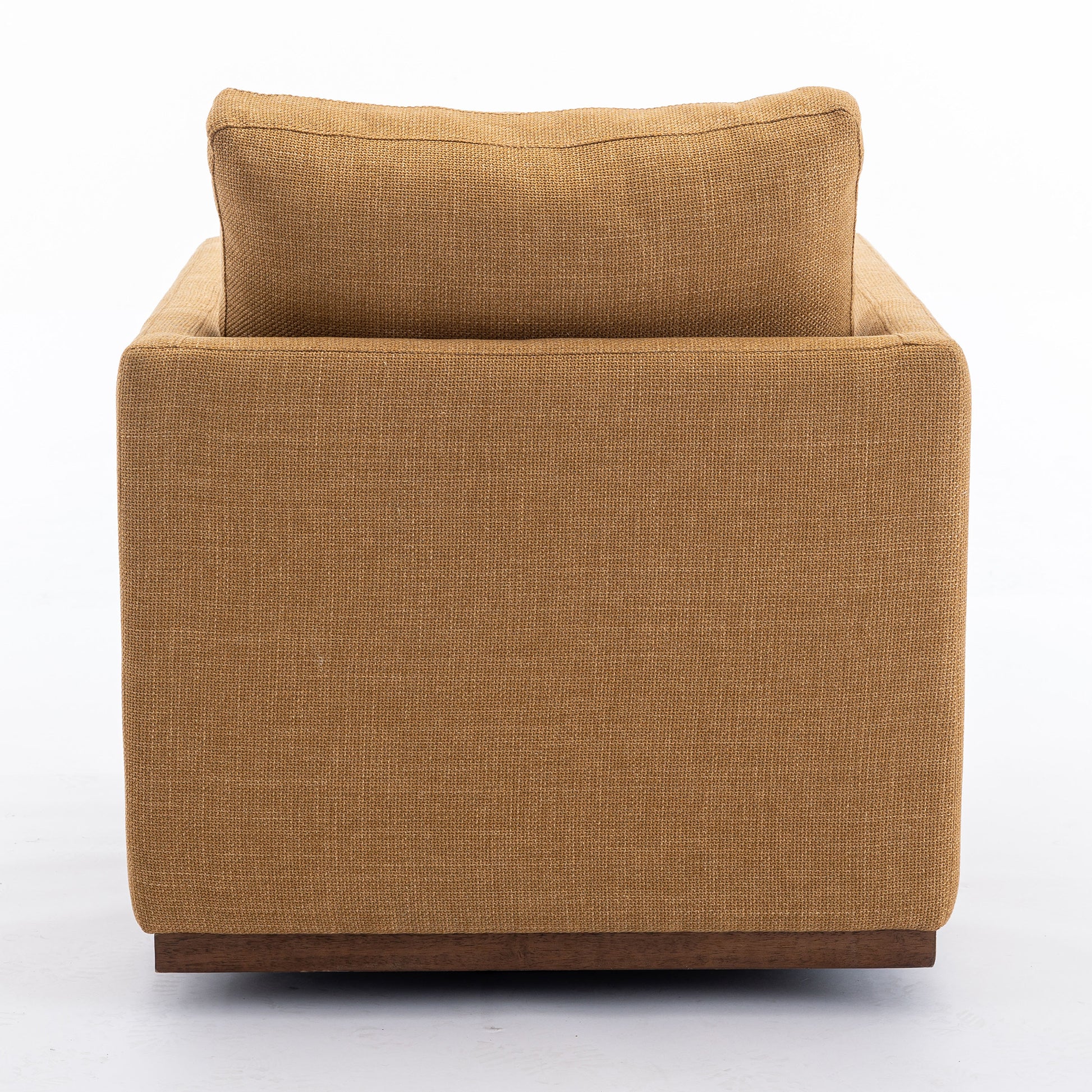 Mid Century Modern Swivel Accent Chair Armchair For Living Room, Bedroom, Guest Room, Office, Mustard Yellow 1 Mustard Yellow Linen
