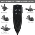 Lift Recliner Chair Heat Massage Dual Motor Infinite Position Up To 350 Lbs Large Electric Power Lift Recliners With Power Remote, Medium Firm And Heavy Duty, Grey White Metal Primary Living Space