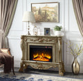 Dresden Fireplace Gold Patina Finish Ac01308 Gold Solid Wood Mdf