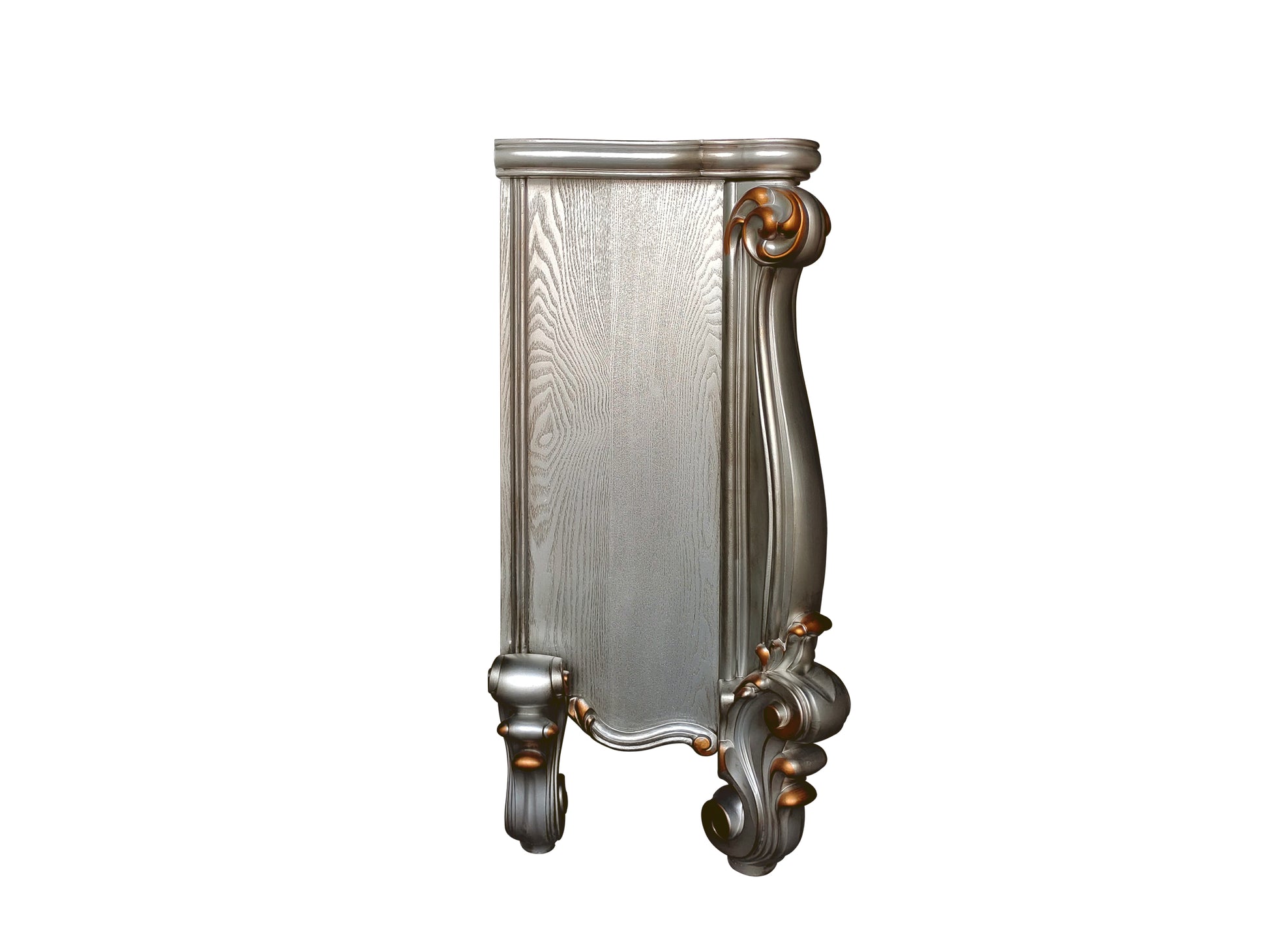 Versailles Fireplace Antique Platinum Finish Ac01314 Antique White Solid Wood Mdf