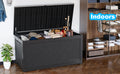 260 Gallon Deck Box, Waterproof Resin Large Outdoor Storgae Box For Patio Furniture, Patio Cushions, Gardening Tools, Pool And Sports Supplies, Lockable Black No Complete Patio Set Black Water Resistant Frame Garden & Outdoor Classic Complete Patio Sets