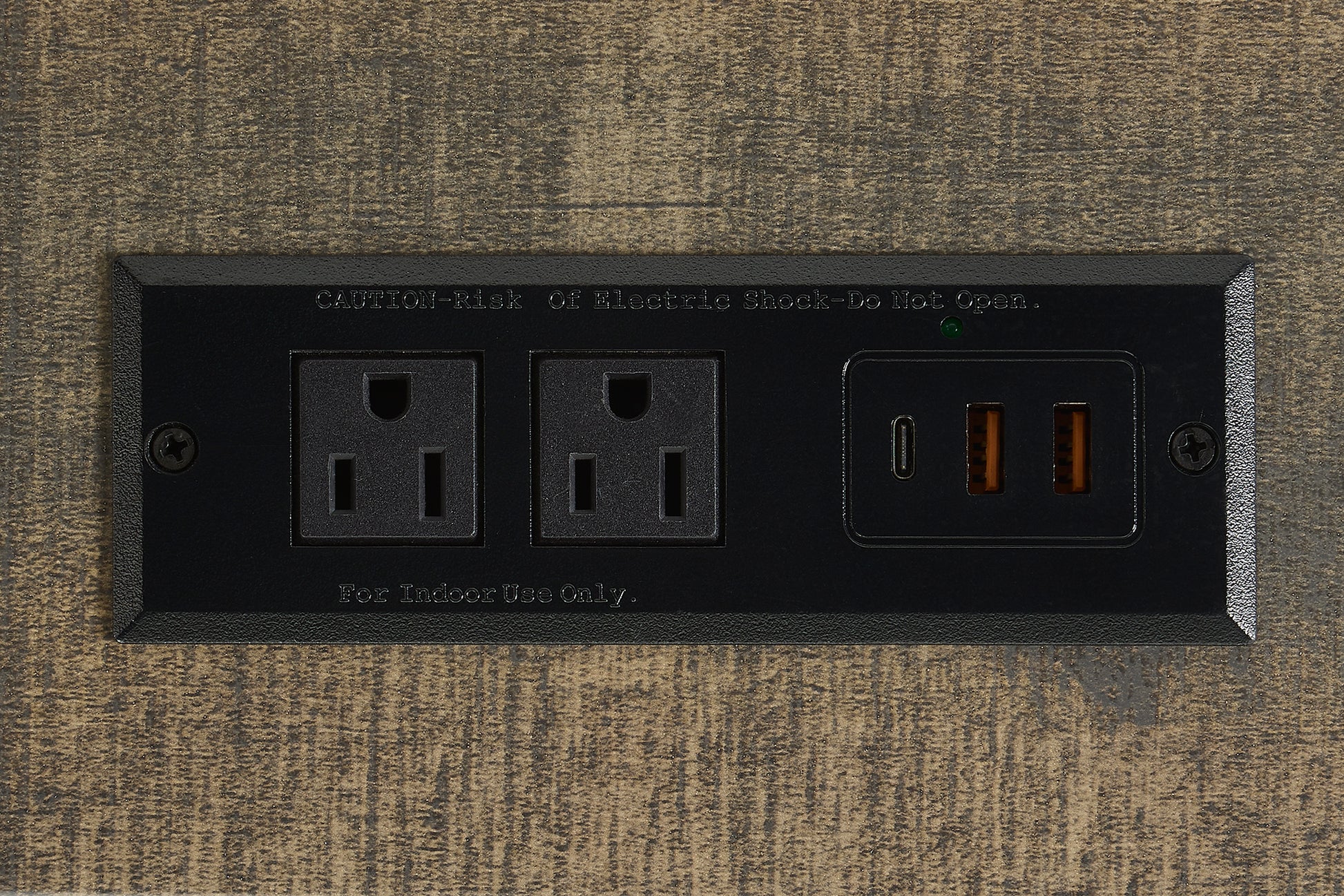 Bar Table Set With Power Outlet, Bar Table And Chairs Set, 4 Piece Dining Table Set, Industrial Breakfast Table Set, For Living Room, Dining Room, Game Room Brown Yellow Solid Wood Mdf