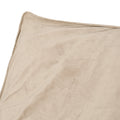 Fila Velveteen 2 Seater Oversized Bean Bag Chair With Armrests, Taupe Taupe Velvet