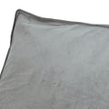 Fila Velveteen 2 Seater Oversized Bean Bag Chair With Armrests, Gray Gray Velvet