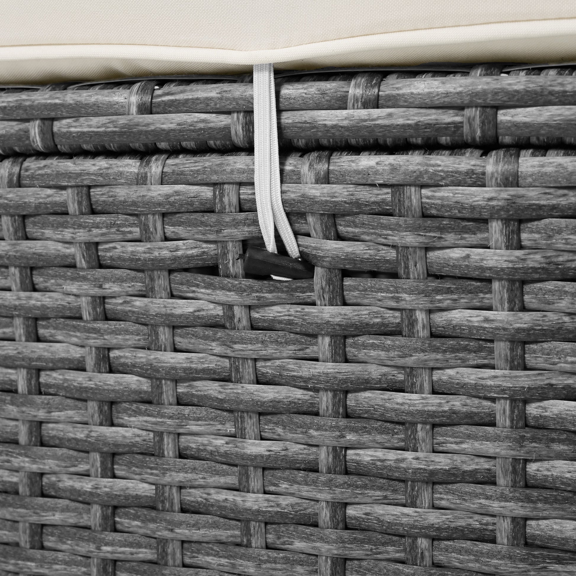 Patio 5 Piece Round Rattan Sectional Sofa Set All Weather Pe Wicker Sunbed Daybed With Round Liftable Table And Washable Cushions For Outdoor Backyard Poolside, Beige Yes Deep Seating Beige Water Resistant Frame Water Resistant Cushion Garden & Outdoor