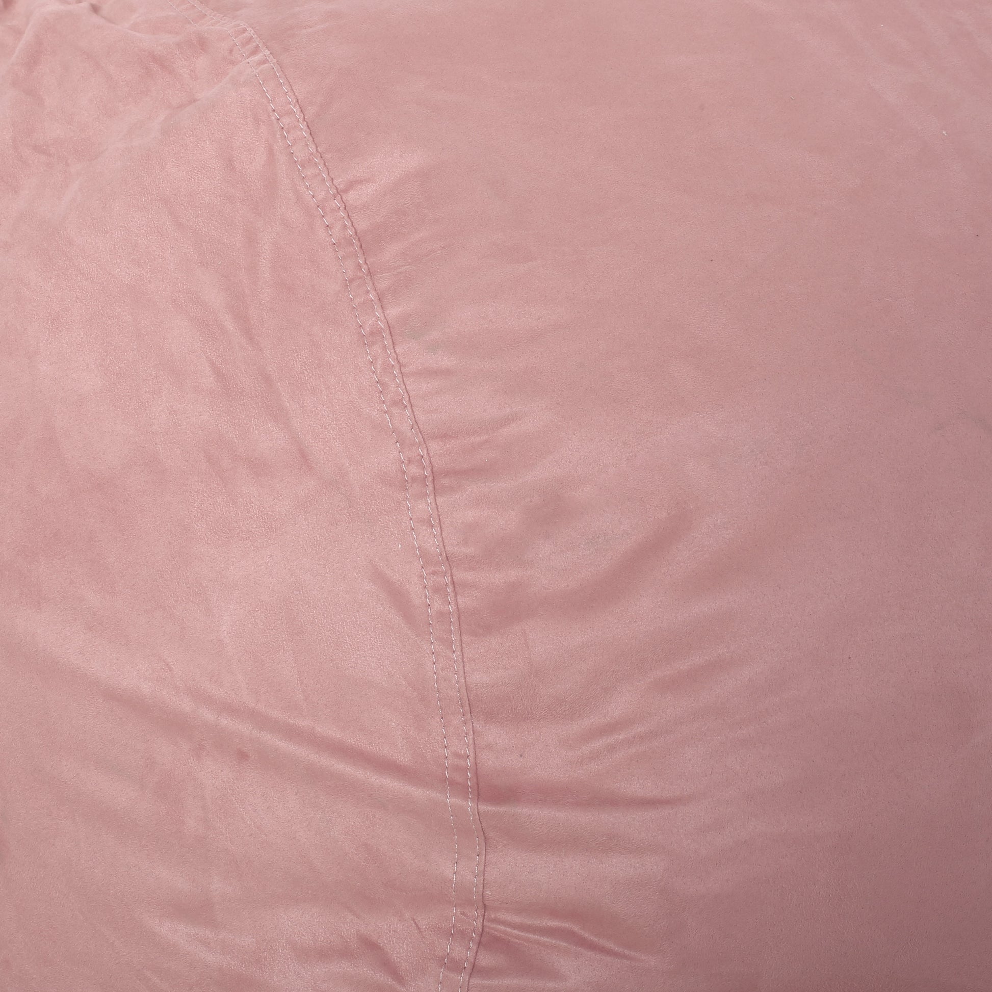 Aruba 8 Foot Microfiber Cylindrical Bean, Rose Pink Rose Microfiber