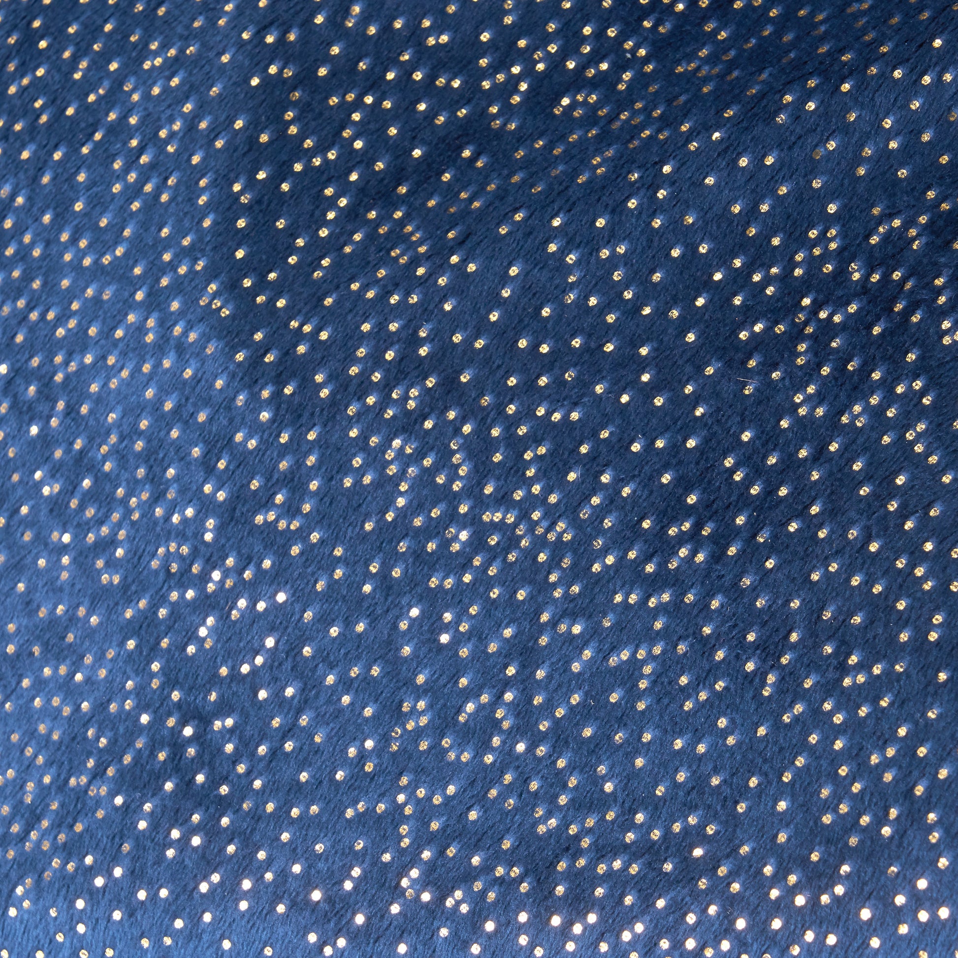 Sky 3 Foot Rounded Bean Bag, Blue With Sparkles Navy Silver Velvet