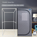 Portable Grey Mini Plus Style Steam Sauna Tent Personal Home Spa, With Steam Generator, Remote Control, Foldable Chair, Pvc . Easy To Install,Fast Heating, With Fcc & Ul Certification Cement Grey Polyester Polyester