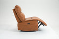 Lounge Chair Lift Chair Relax Sofa Chair Sitting Room Furniture Sitting Room Power Supply Elderly Electric Lounge Chair Orange Leather