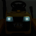 12V Kids Ride On Tractor Electric Excavator Battery Powered Motorized Car For Kids Ages 3 6, With Front Loader, Digging Handle, Remote Control, & Bright Headlight, Yellow Yellow Polyvinyl Chloride