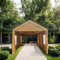 10X20Ft Party Tent Gazebo Heavy Duty Outdoor Car Canopy Carport Portable Garage Sand Garden & Outdoor American Traditional Carports Iron