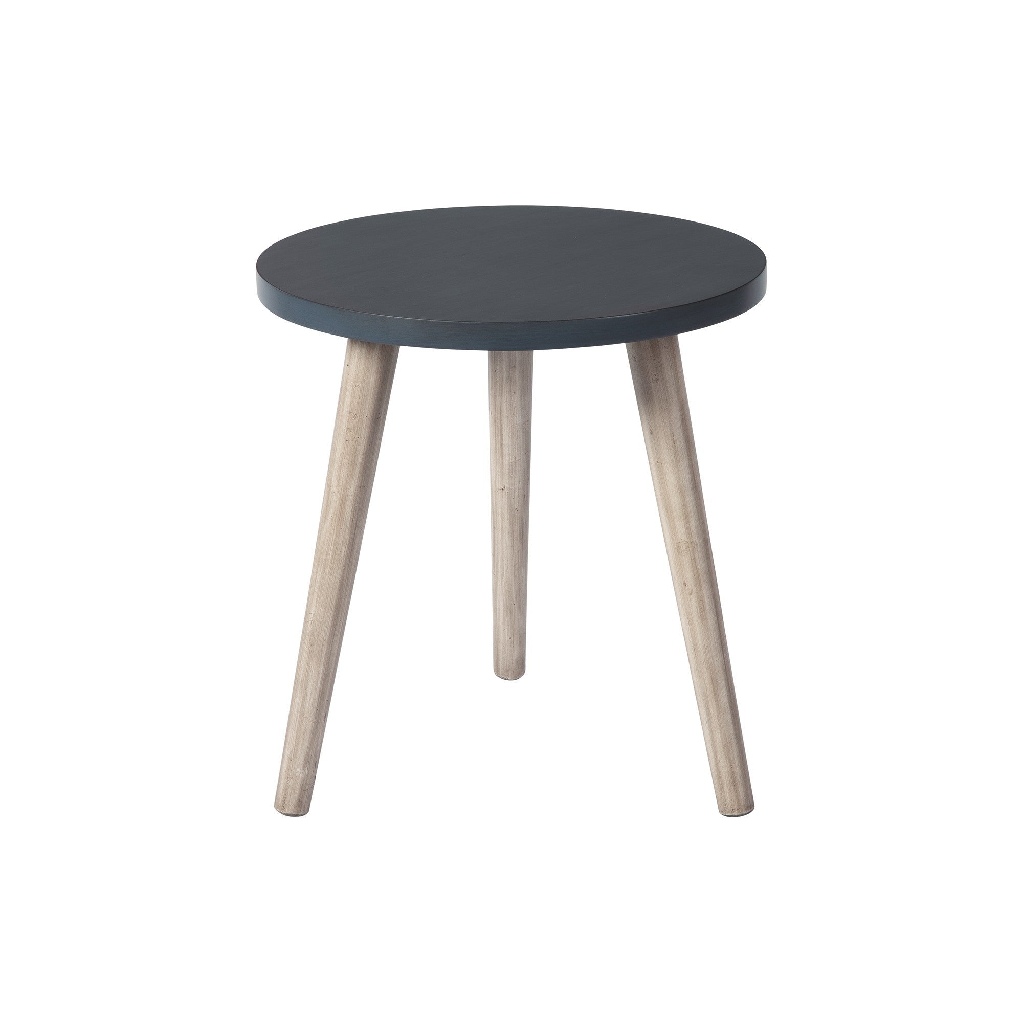Wooden Accent Table With Splayed Legs Support, Black Black Wood