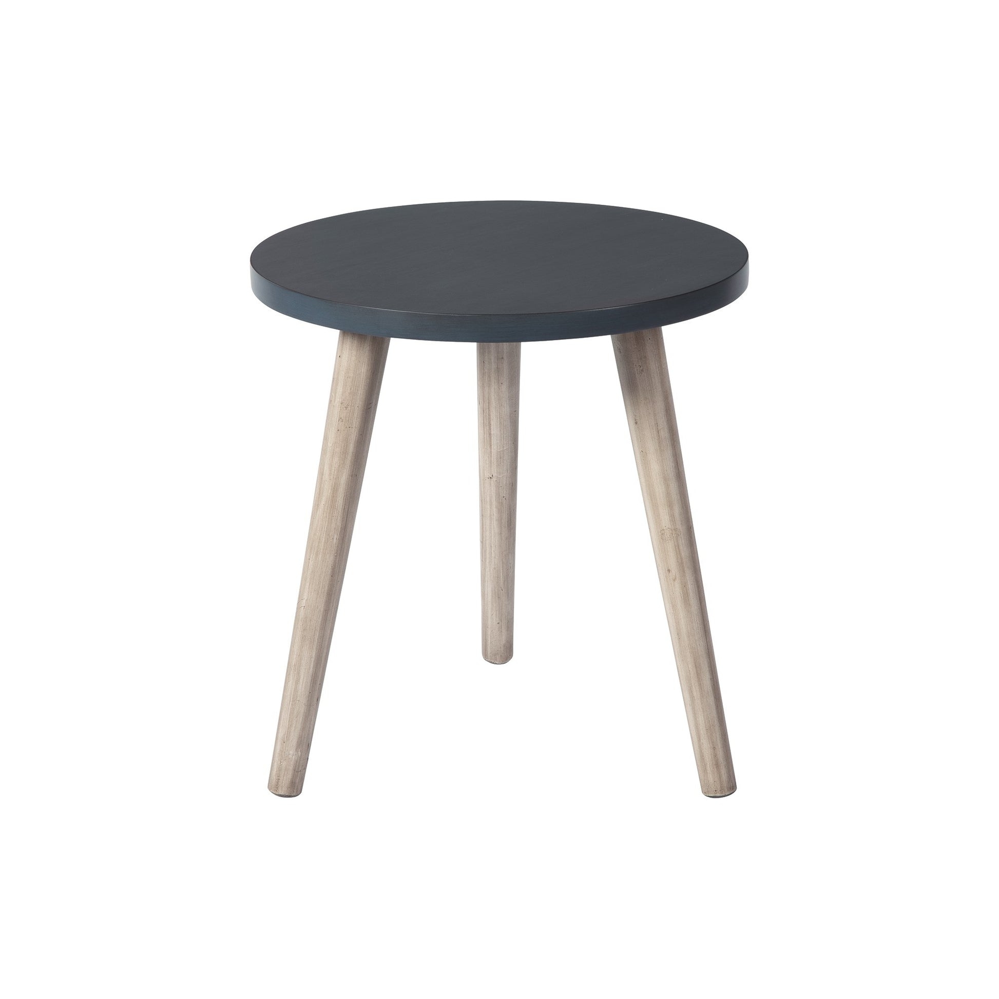 Wooden Accent Table With Splayed Legs Support, Black Black Wood