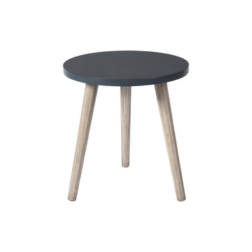 Wooden Accent Table With Splayed Legs Support, Black Black Wood