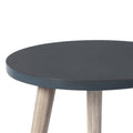 Wooden Accent Table With Splayed Legs Support, Black Black Wood
