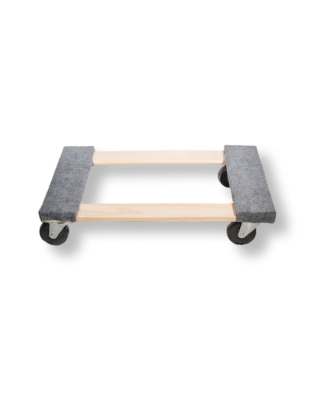 Hardwood 18" X 30" Carpeted Dolly With 4" Hard Rubber Wheels Wood Plywood