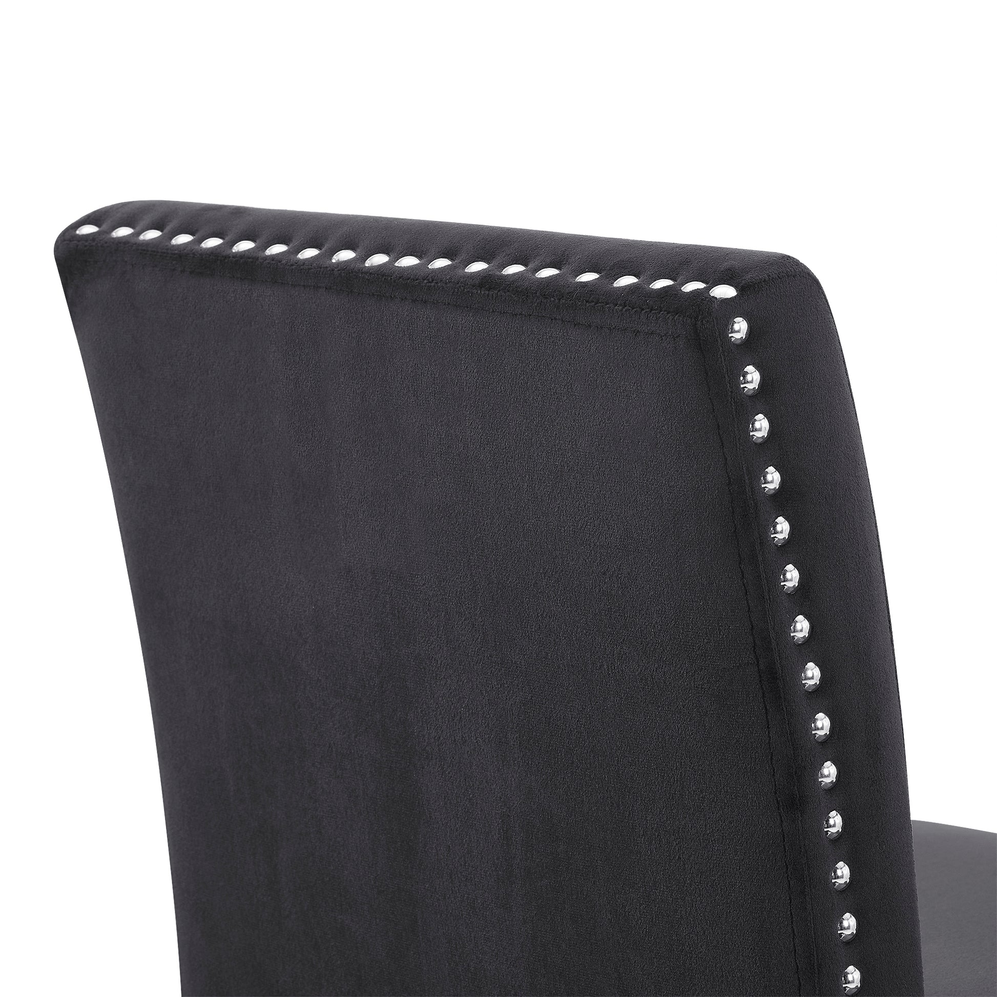 5 Piece Dining Table And Chair Set, Wooden Dining Table And Chair With 4 Chairs For Small Spaces, Modern Square Counter Height Dining Table, Compact Mid Century Modern Home Table And Chair Set, Uphols Black Gray Solid Wood Mdf