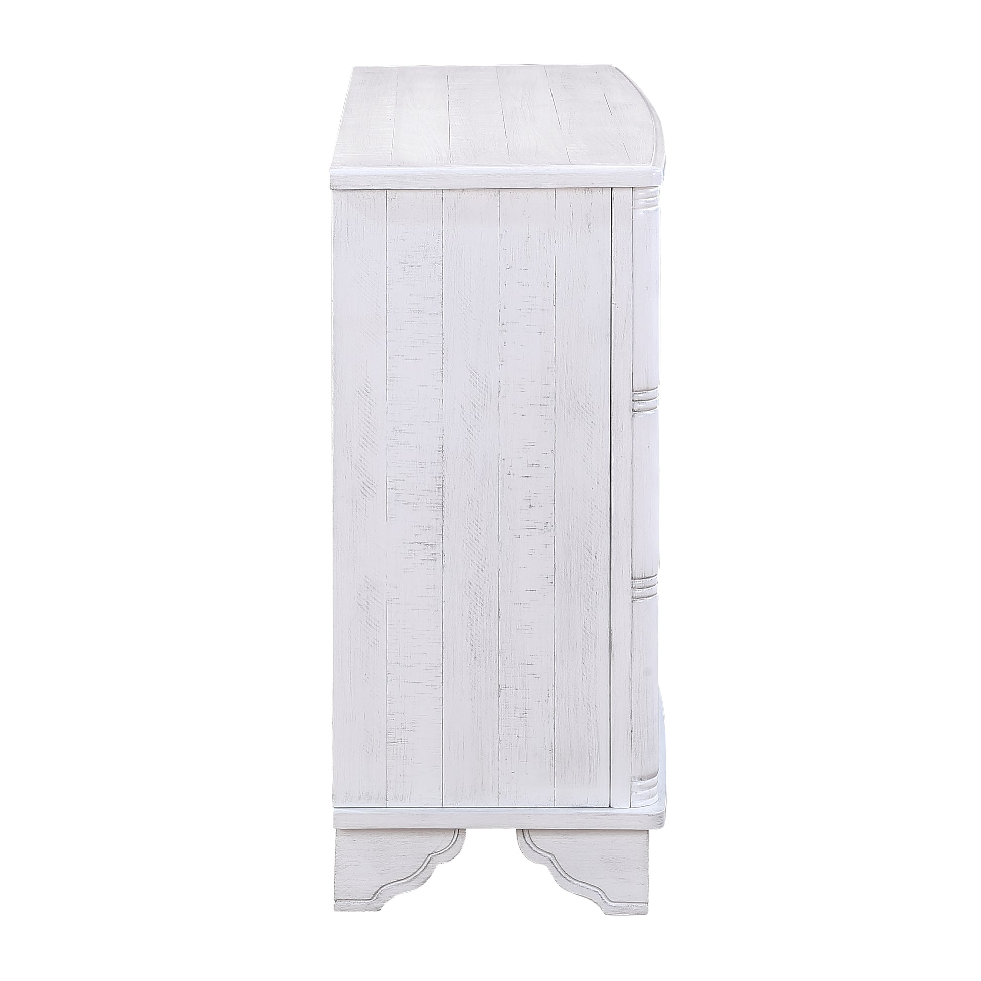 40" Console Table With Storage Shelf, Retro Entryway Table With Adjustable Storage Shelf, Sofa Couch Table For Hallway, Entry Way, Living Room, Foyer, Antique White Antique White Pine