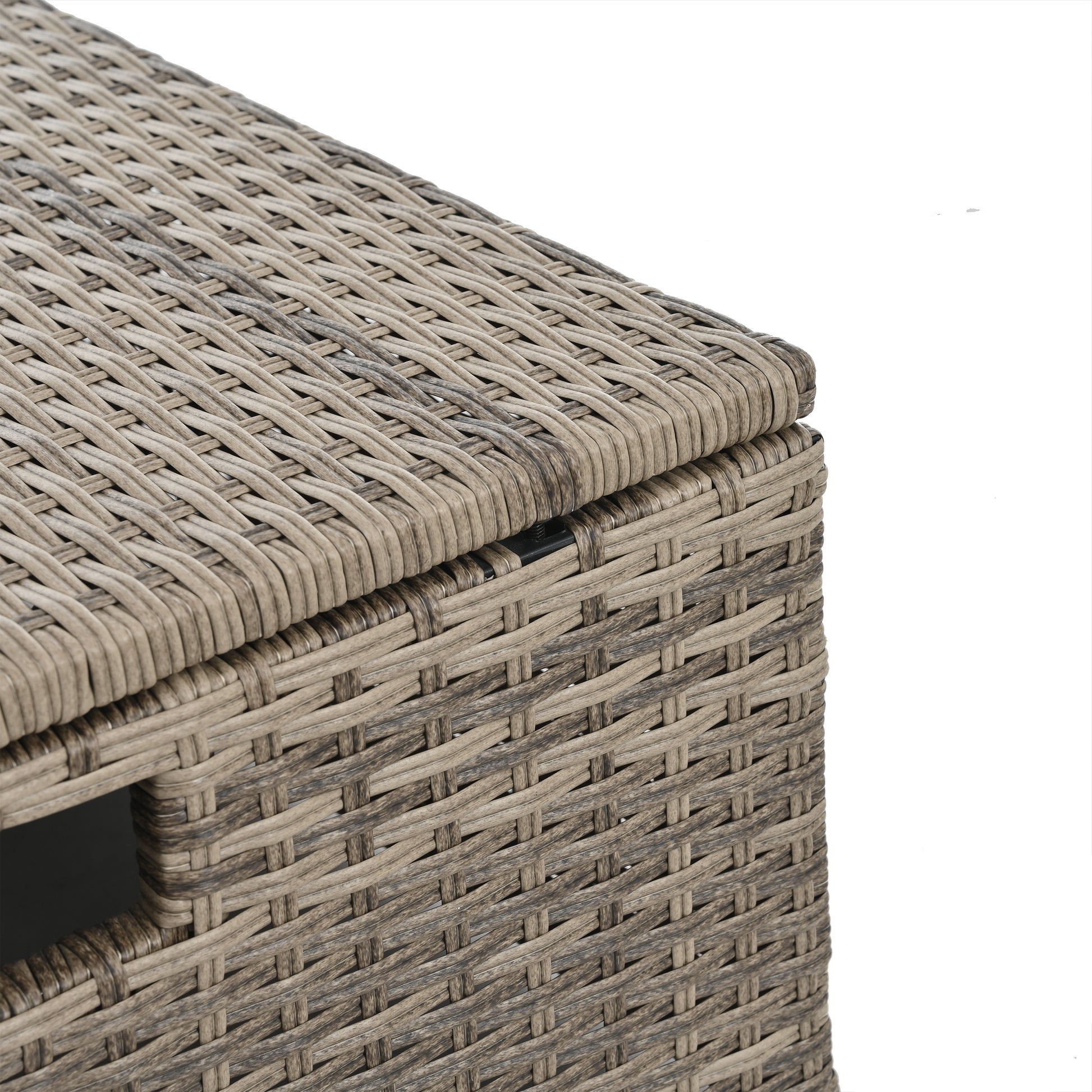 Patio Furniture, Outdoor Furniture, Seasonal Pe Wicker Furniture, 6 Set Wicker Furniture With Tempered Glass Coffee Table Brown Pe Rattan Iron Waterproof Fabric