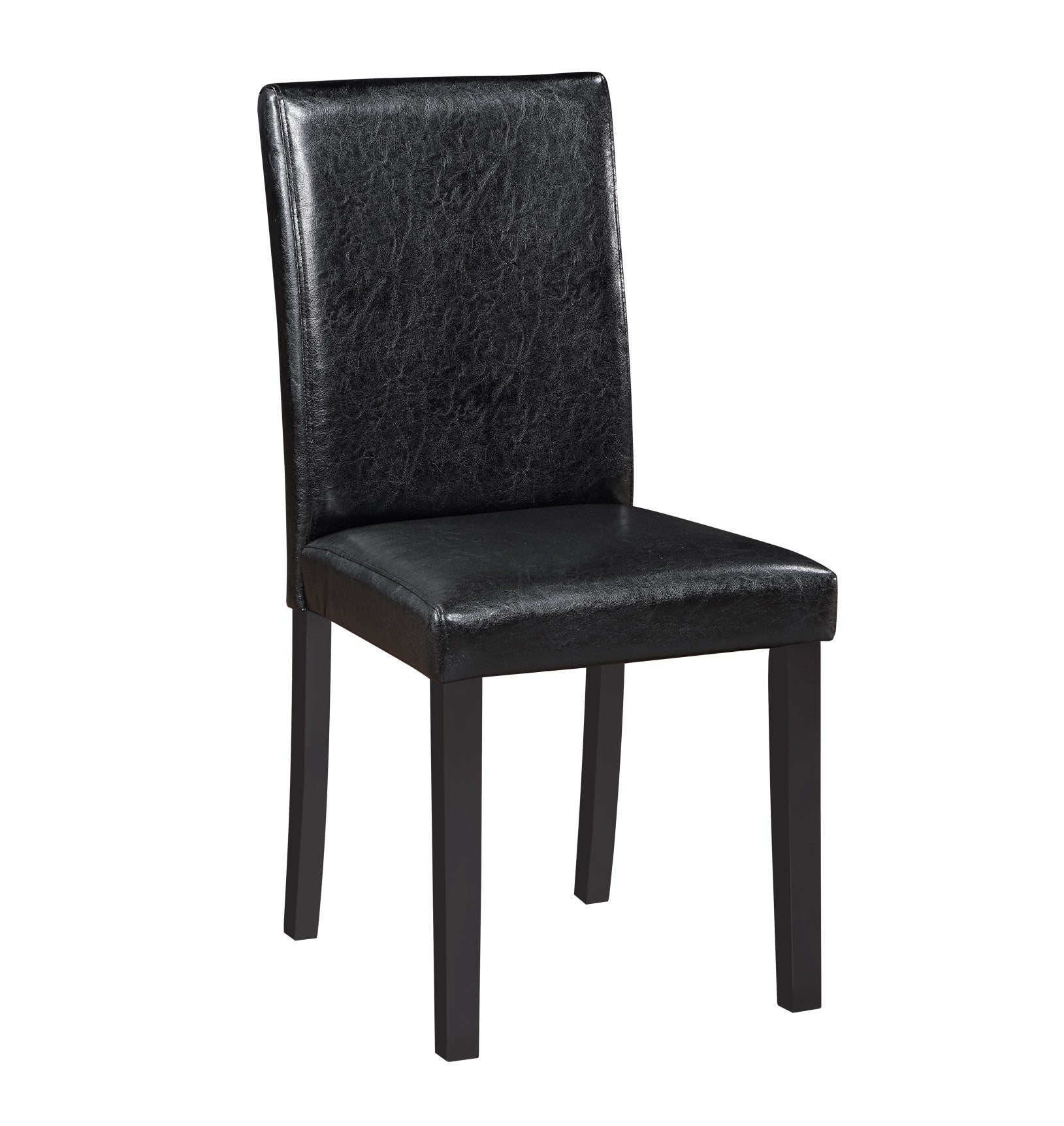 5 Piece Wooden Dining Table Set, Kitchen Table Set With A Rectangular Table And 4 Upholstered Chairs, Wooden Dining Room Table With Crystal Decoration And Chairs Set For Kitchen, Dining Room, Black Black Seats 4 Dining Room Rectangular 4 Leg Rectangular