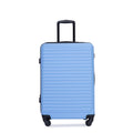 3 Piece Luggage Sets Abs Lightweight Suitcase With Two Hooks, Spinner Wheels, Tsa Lock, 20 24 28 Light Blue Light Blue Abs