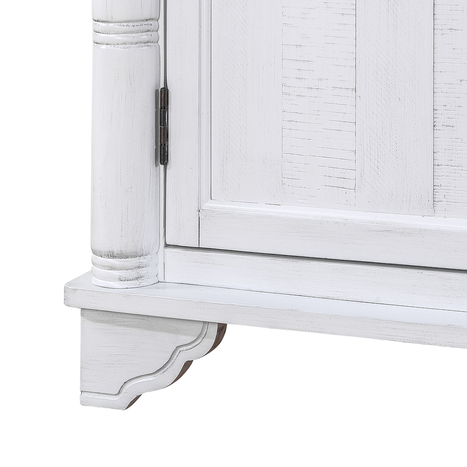 40" Console Table With Storage Shelf, Retro Entryway Table With Adjustable Storage Shelf, Sofa Couch Table For Hallway, Entry Way, Living Room, Foyer, Antique White Antique White Pine