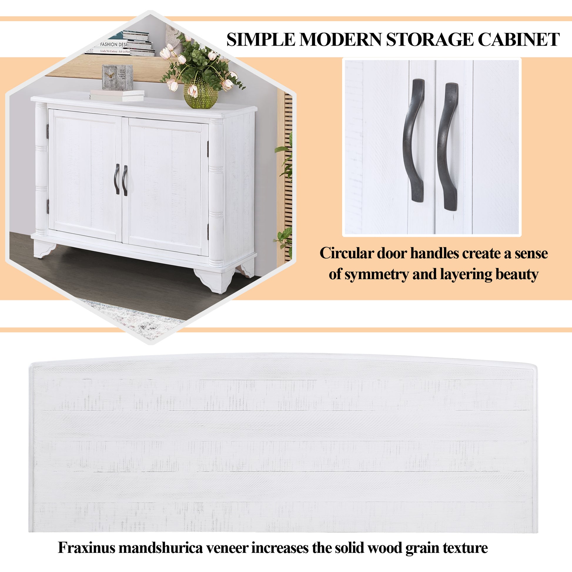 40" Console Table With Storage Shelf, Retro Entryway Table With Adjustable Storage Shelf, Sofa Couch Table For Hallway, Entry Way, Living Room, Foyer, Antique White Antique White Pine