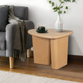 Tapered Tabletop Side Table Natural Wood Natural Wood Mdf