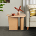 Tapered Tabletop Side Table Natural Wood Natural Wood Mdf