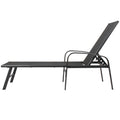 Outdoor Patio Swimming Pool Lounge Gray Color With Pillow Yes Gray Weather Resistant Frame Garden & Outdoor Foam Steel