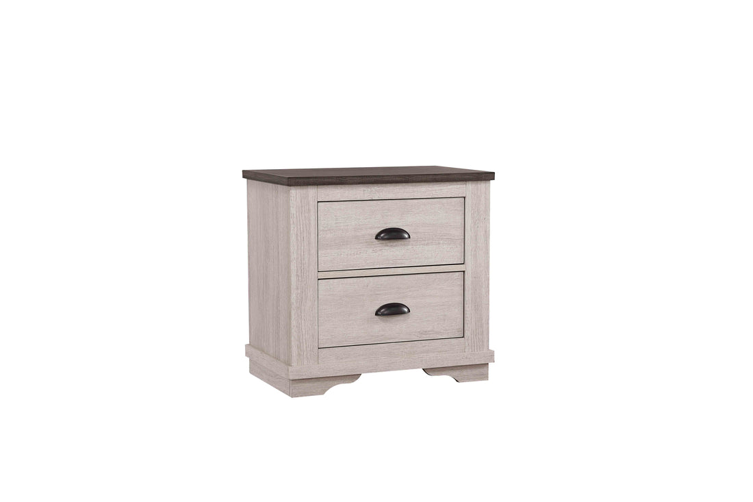 Coralee Nightstand Light Gray Light Gray Wood