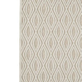 Rectangular Polypropylene Rug With Geometric Pattern, Medium, Beige Beige Fabric