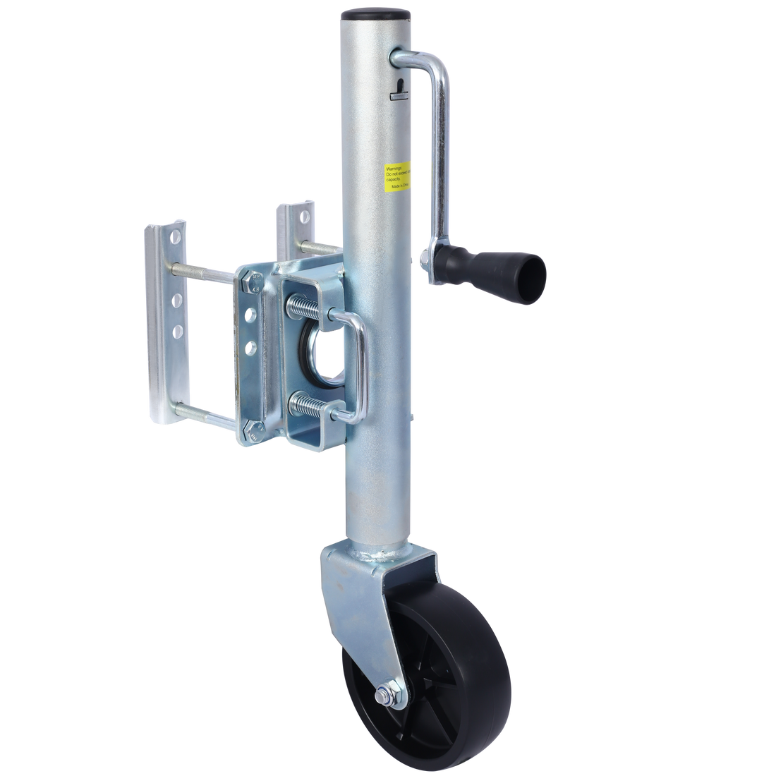 Trailer Jack, Boat Trailer Jack 32.8 In, Bolt On Trailer Tongue Jack Weight Capacity 1000 Lb, With Pp Wheels And Handle For Lifting Rv Trailer, Horse Trailer, Utility Trailer, Yacht Trailer Silver Steel