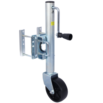 Trailer Jack, Boat Trailer Jack 32.8 In, Bolt On Trailer Tongue Jack Weight Capacity 1000 Lb, With Pp Wheels And Handle For Lifting Rv Trailer, Horse Trailer, Utility Trailer, Yacht Trailer Silver Steel