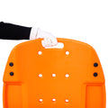 Plastic Creeper 48 Inch Blow Molded Ergonomic Hdpe Body With Padded Headrest & Dual Tool Trays 440 Lbs Capacity Orange Orange Hdpe