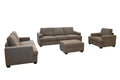 Classic Living Room Storage Ottoman, Fabric Upholstered Footstool With Storage Cabinet, Hardwood Frame, Gray Brown Wood Primary Living Space Solid Beige With Storage Gray Polyester Or Polyester Blend Medium Firm Backless Modern Rectangle Internal Storage