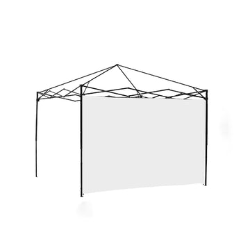 Canopy Sidewall For 10X10Ft Pop Up Canopy Tent, 3 Pack Sunwall, 2Pcs With Windows,1Pcs Without Windows.White White Polyester