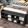 Full Bed With Bookcase Headboard, Under Bed Storage Drawers And Bed End Storage Case,Espresso Full Espresso American Design Pine