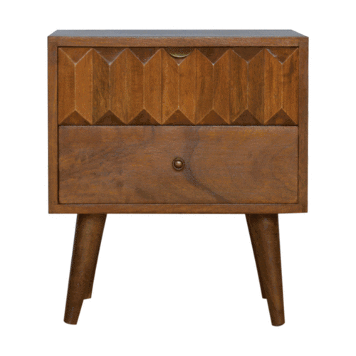 Chestnut Prism Bedside Chestnut Solid Wood