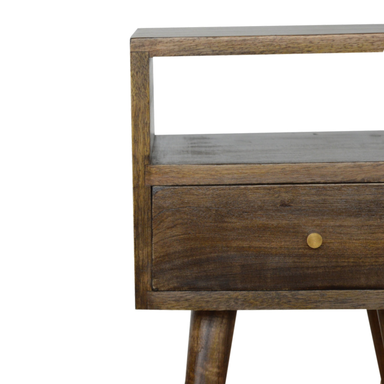 Mini Grey Washed Bedside Gray Wash Solid Wood