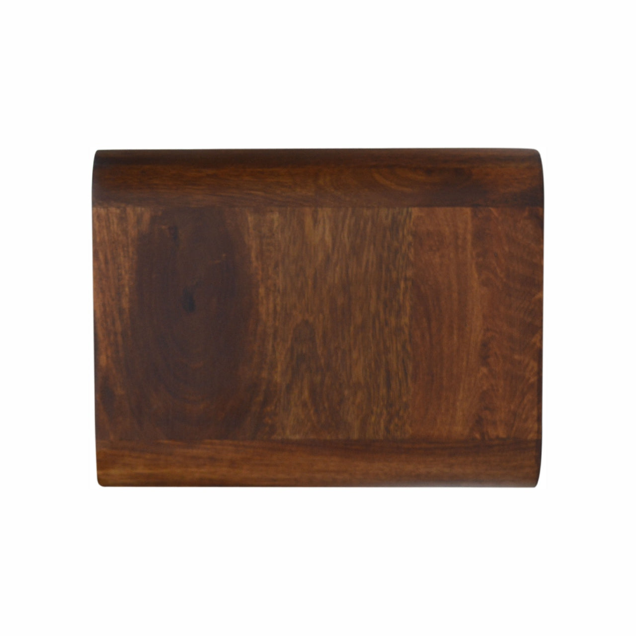 Floating Chestnut Open Console Chestnut Solid Wood