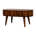 Stripe Chestnut Coffee Table Chestnut Solid Wood