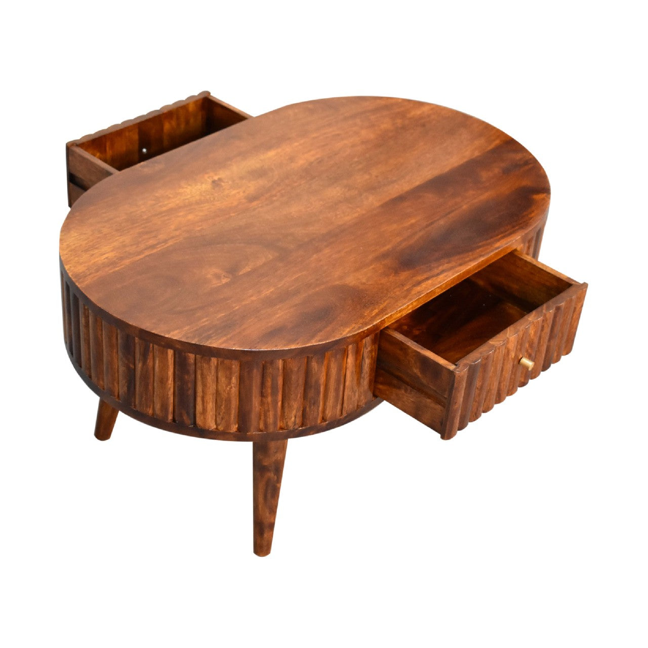 Stripe Chestnut Coffee Table Chestnut Solid Wood