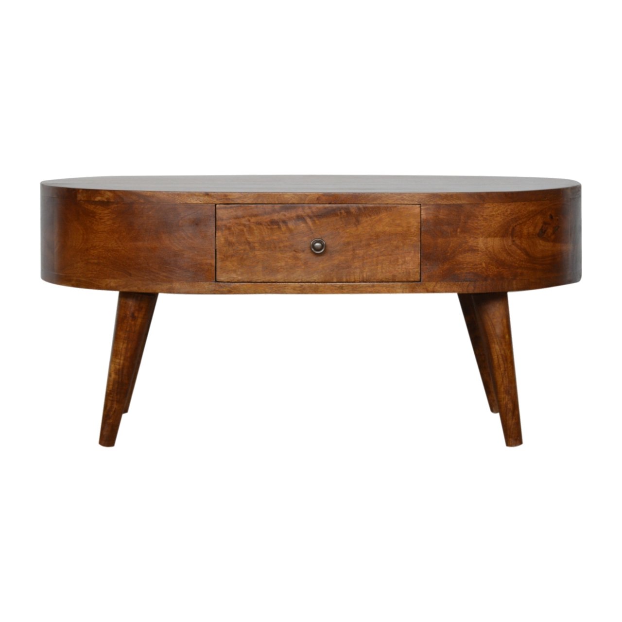 Chestnut Rounded Coffee Table Chestnut Solid Wood