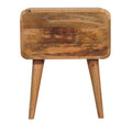 Close Knit 2 Drawer Bedside Oak Wood Rattan