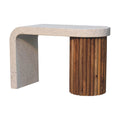 Serenity Coffee Table White Oak Terrazzo