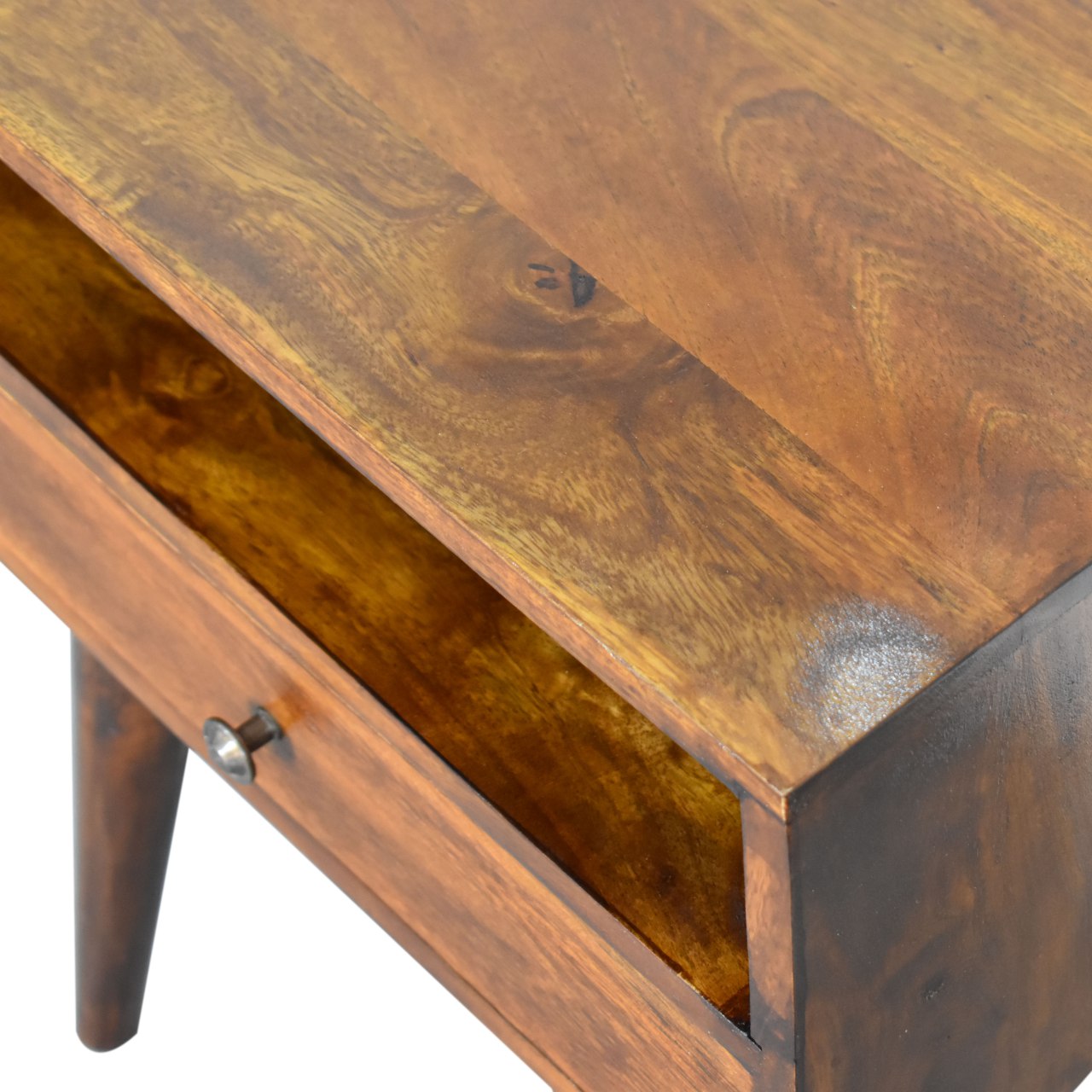 Modern Chestnut Solid Wood Bedside Chestnut Solid Wood
