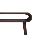 Amaya Nordic Style Console Table Chestnut Solid Wood