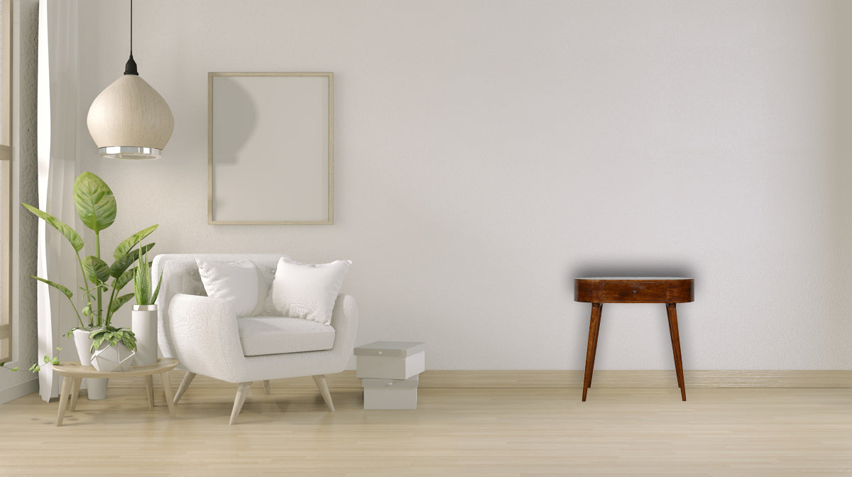 Albion Chestnut Console Chestnut Solid Wood